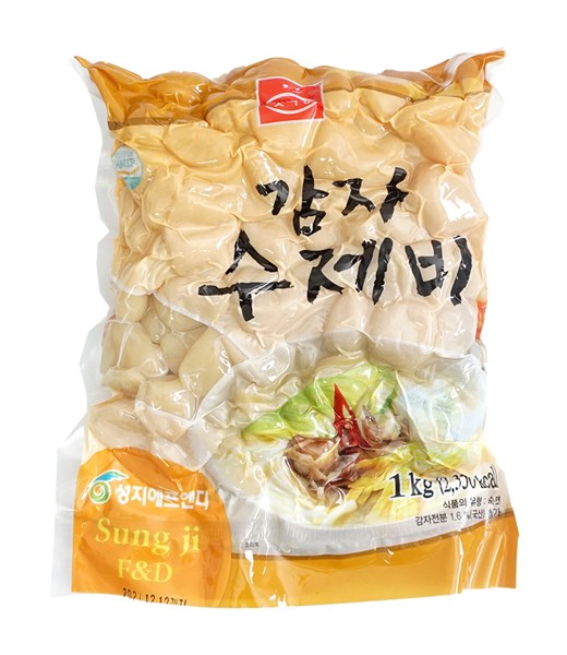 맛나랑 감자 수제비 1kg - 냉동