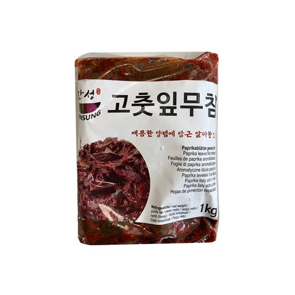 한성 고추잎 무침 1kg - 냉동