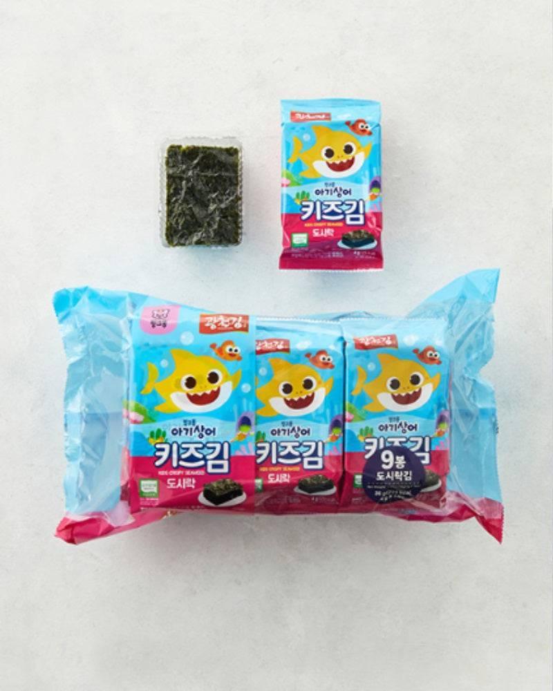 광천김 아기상어 키즈김 도시락 4g*9개입 - DotAsia