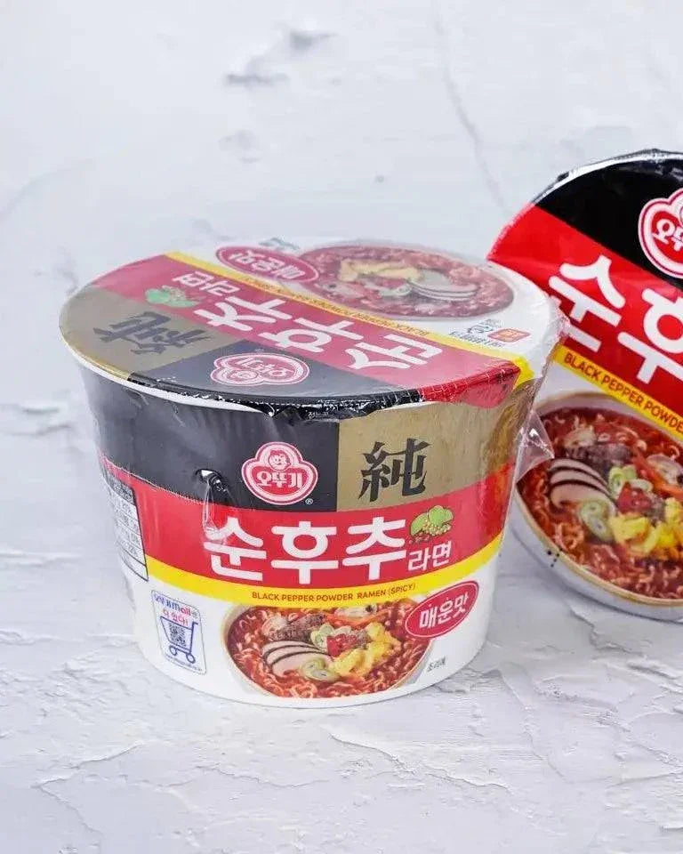 Ottogi Pure Black Pepper Ramen Spicy Cup 105g - DotAsia