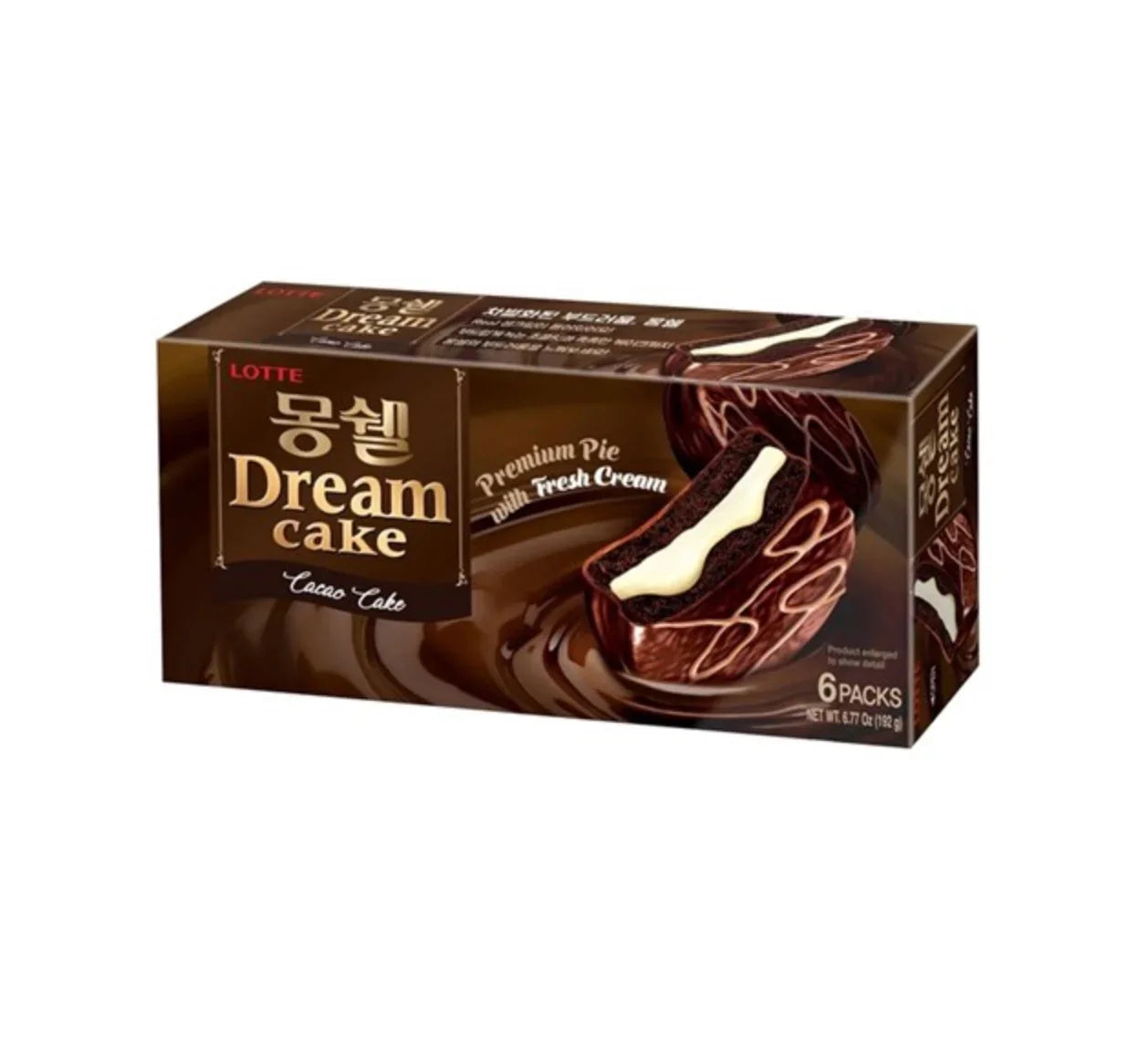 롯데 몽쉘 카카오케이크 204g (6개입) - DotAsia