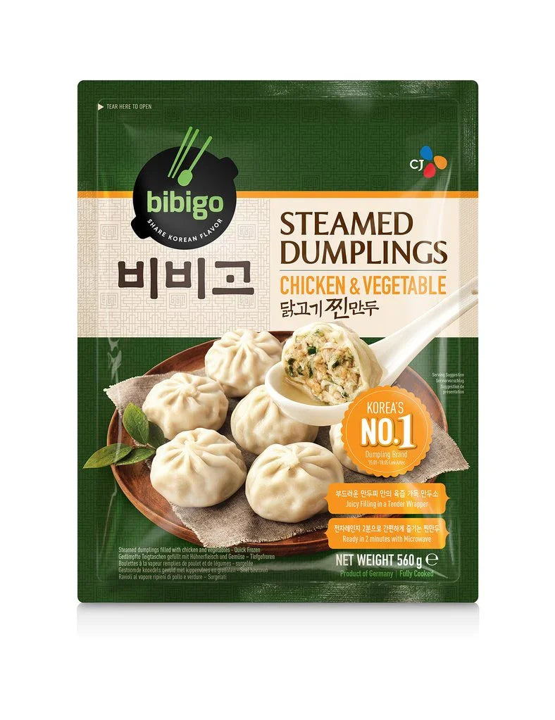 비비고 치킨 찐만두 560g - 냉동 - DotAsia