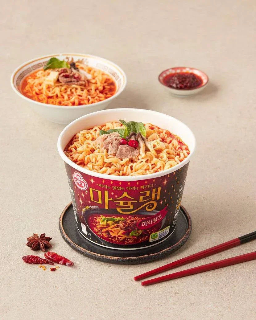 Ottogi Mashullang Maratang Noodles Big Cup 130g 1 - DotAsia