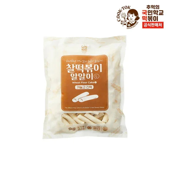 찰떡볶이 알알이 밀떡 L 1kg - 냉동 - DotAsia