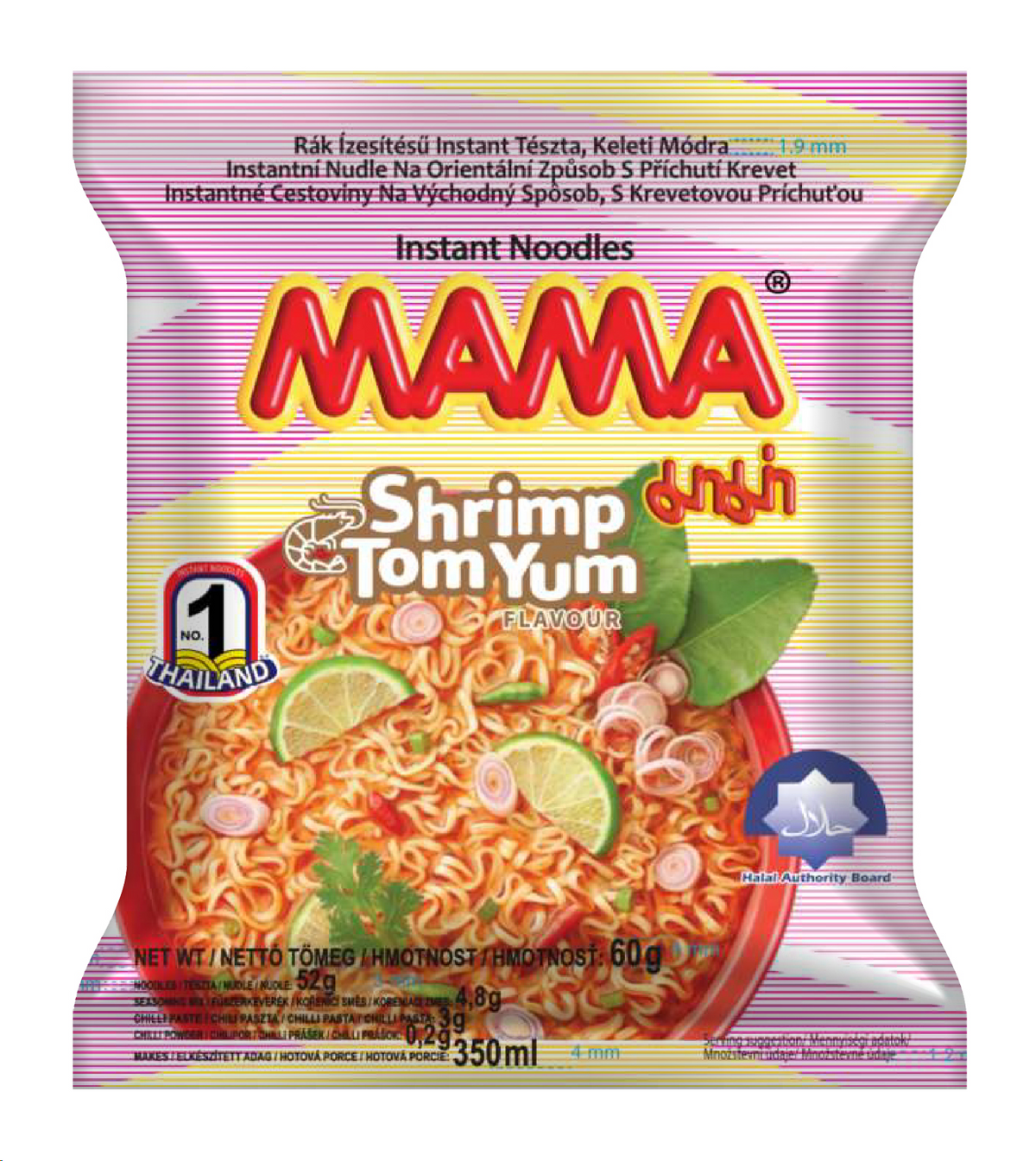 새우 톰얌맛 라면 60g