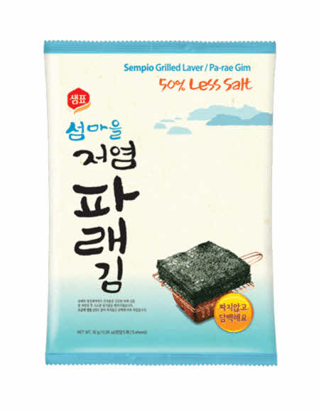 샘표 섬마을 저염 파래김 (20g x 4) x 12