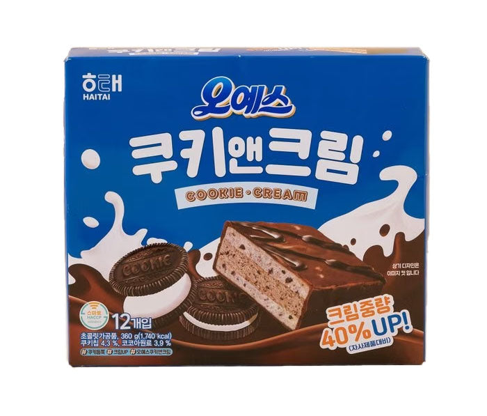 해태 오예스 쿠키앤크림 360g x 10