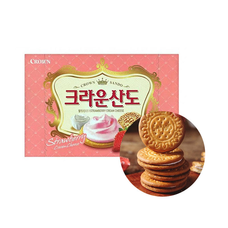 크라운산도 딸기맛 161g x 12