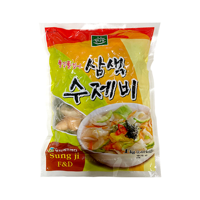 맛나랑 삼색 수제비 1kg - 냉동