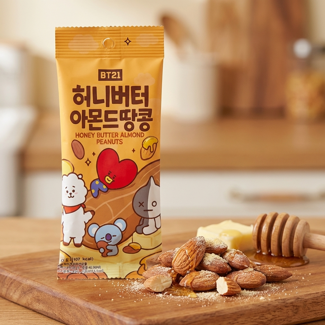 BT21 허니버터 아몬드 30g