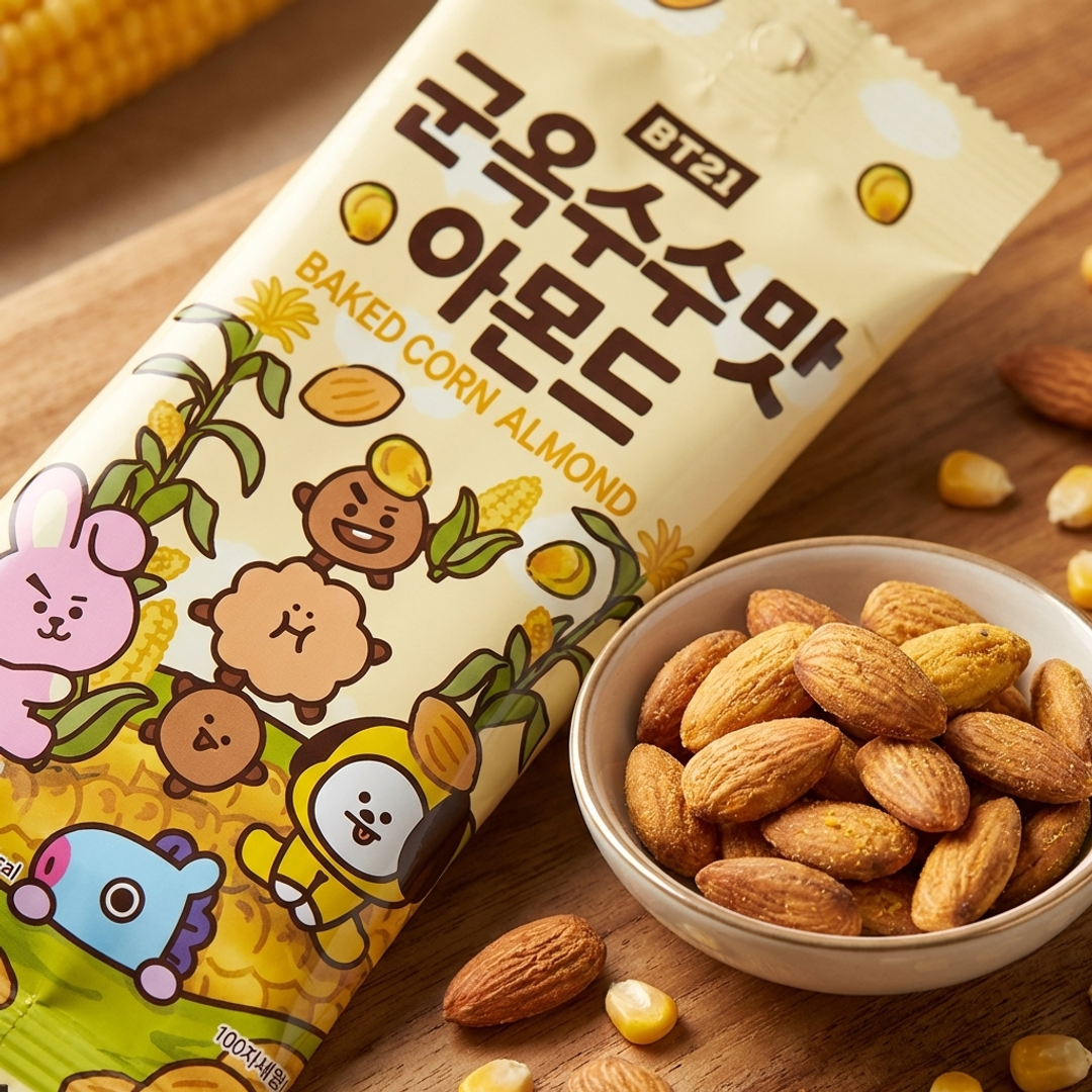 BT21 군옥수수맛 아몬드 30g