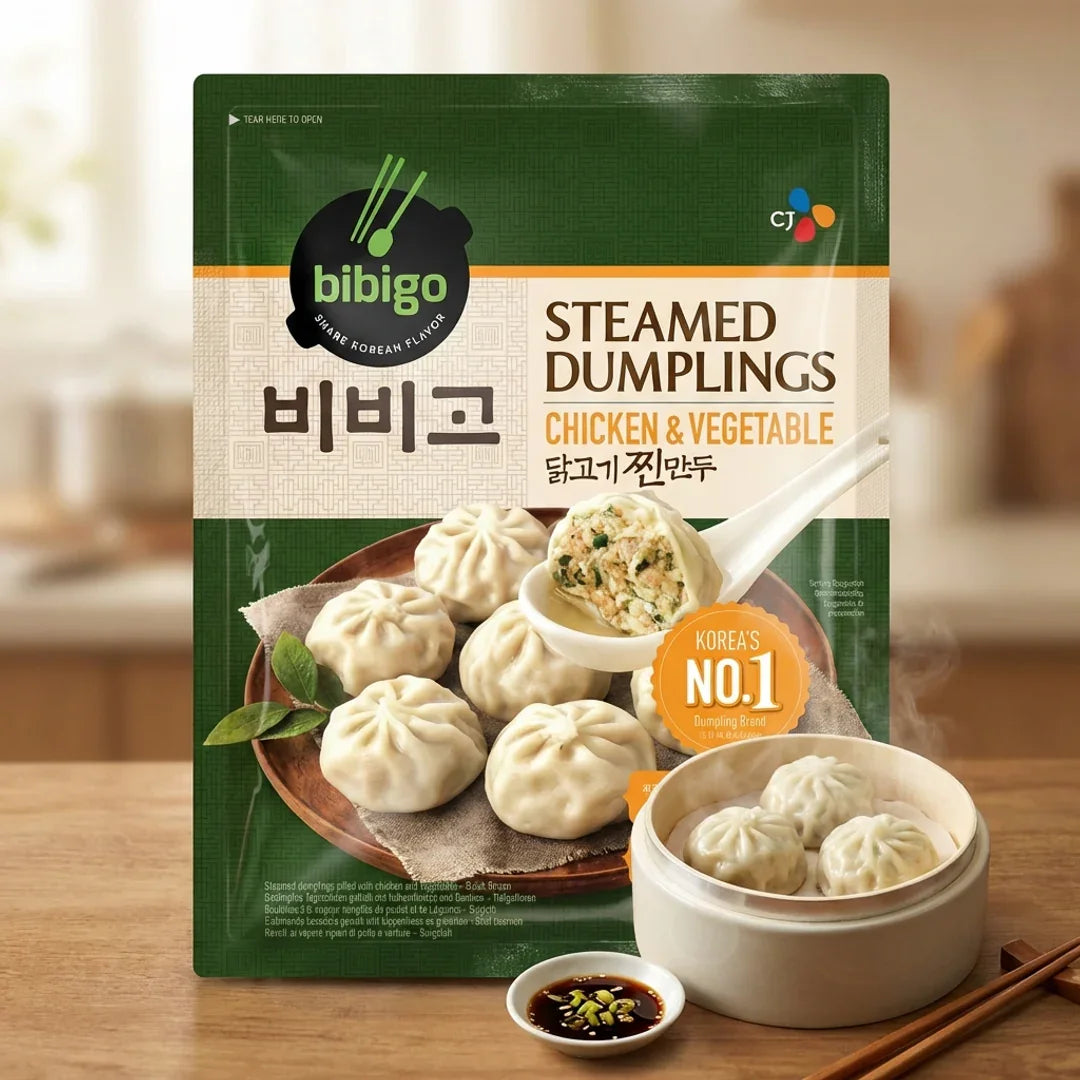 Bibigo Chicken Steamed Dumplings 560g - Frozen