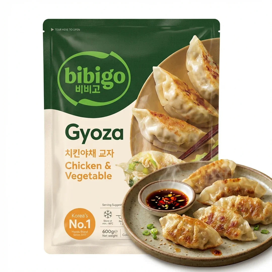 Bibigo Chicken Vegetable Gyoza Dumplings 600g - Frozen