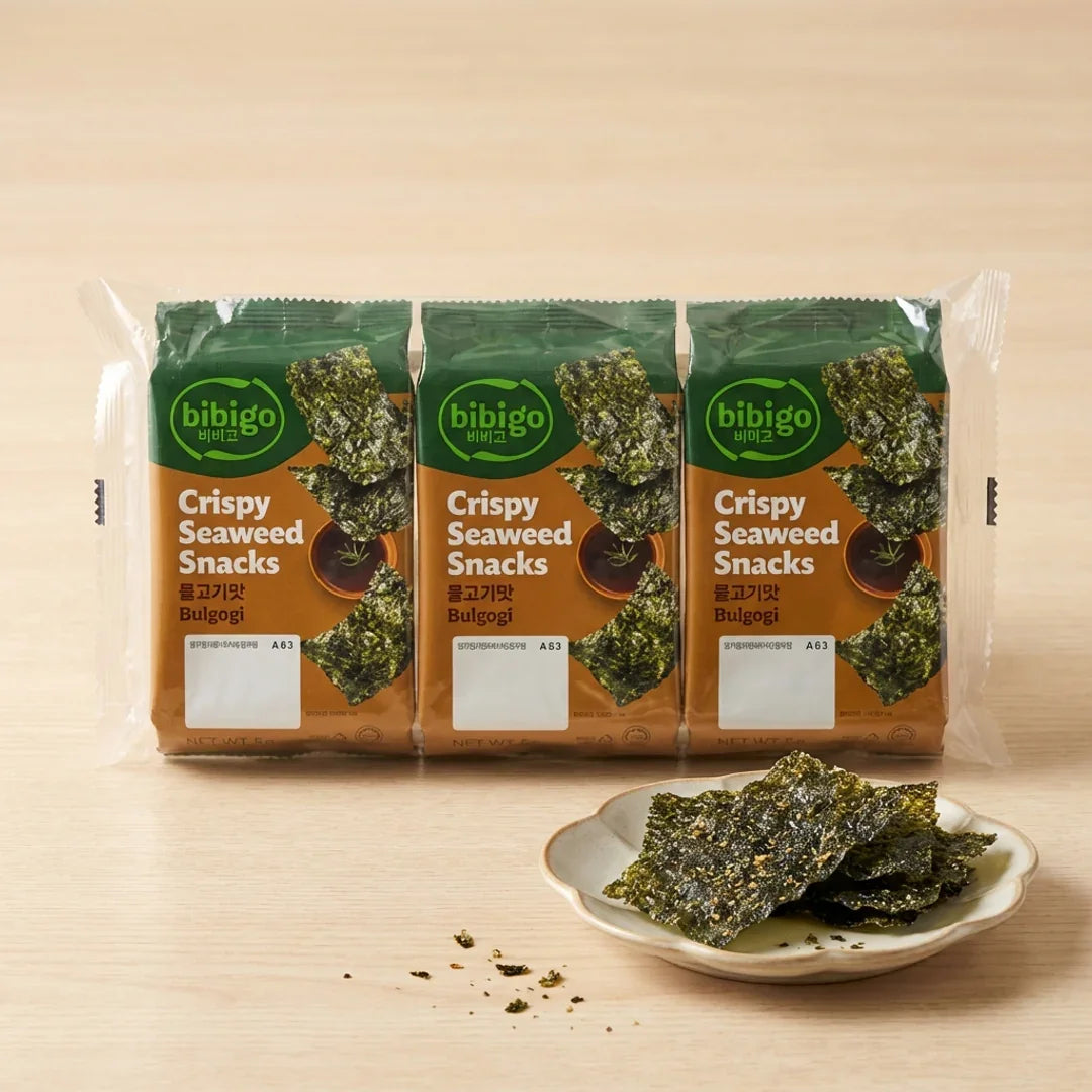 Bibigo Kim Snack Bulgogi Flavor 5g (3-Pack)