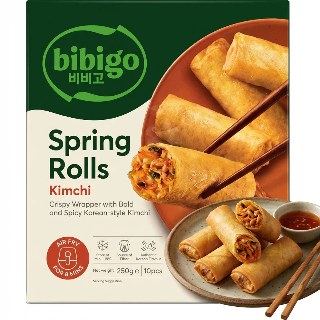 Bibigo Kimchi Spring Rolls 250g - Frozen