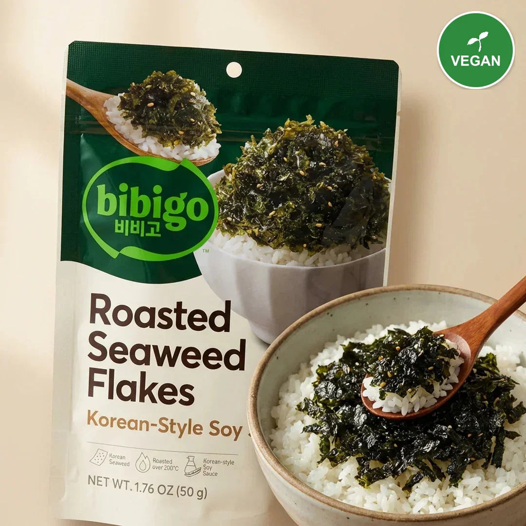 Bibigo Korean Soy Sauce Seasoned Seaweed 50g - Vegan