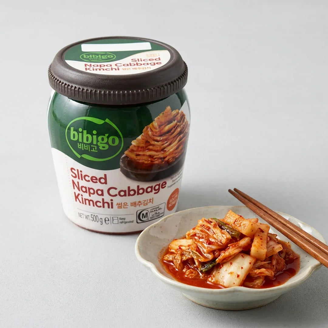 Bibigo Sliced Cabbage Kimchi Jar 500g - Refrigerated