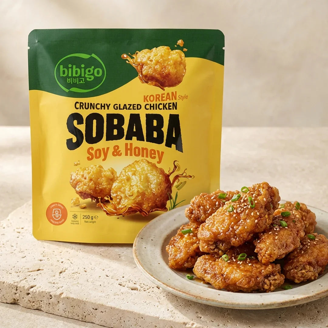 Bibigo Sobaba Chicken Soy Sauce & Honey 250g (Honey Combo Flavor) - Frozen