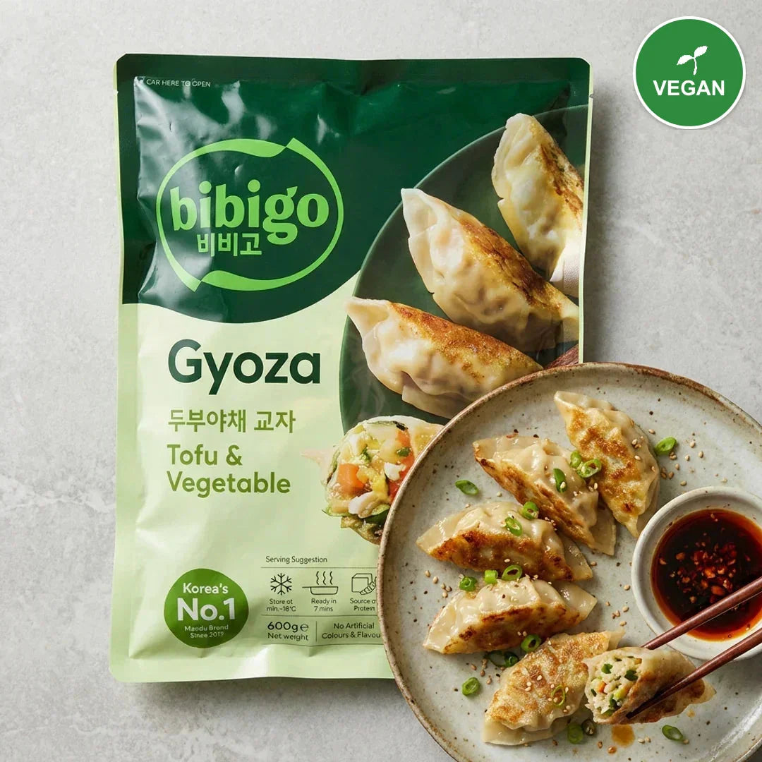 Bibigo Tofu Vegetable Gyoza Dumplings 600g - Frozen - Vegan