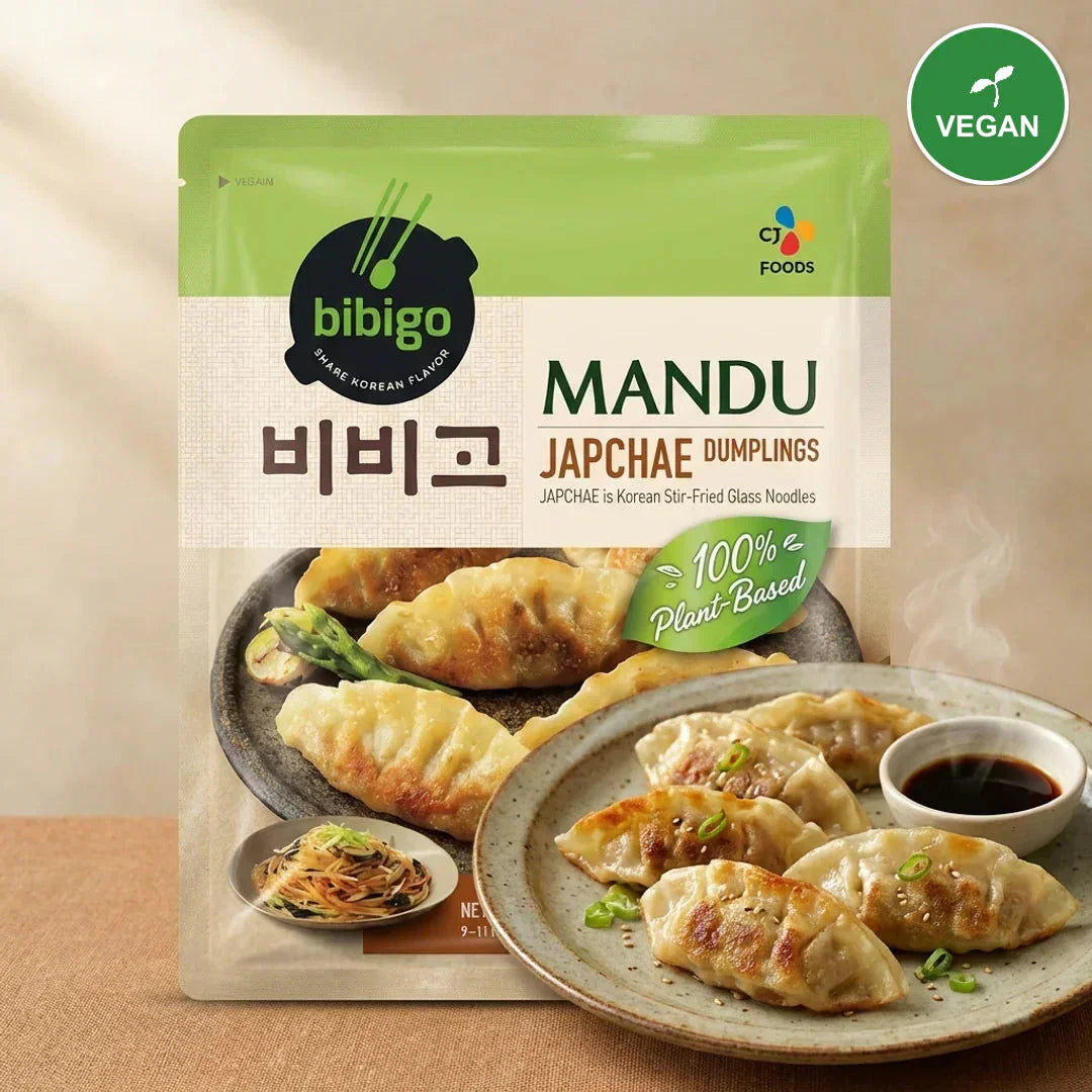 Bibigo Vegan Japchae Gyoza Dumplings 350g - Frozen - Vegan