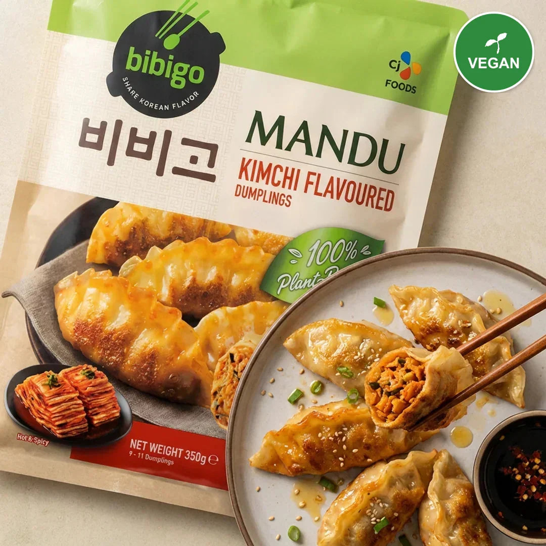 Bibigo Vegan Kimchi King Dumplings 350g - Frozen - Vegan