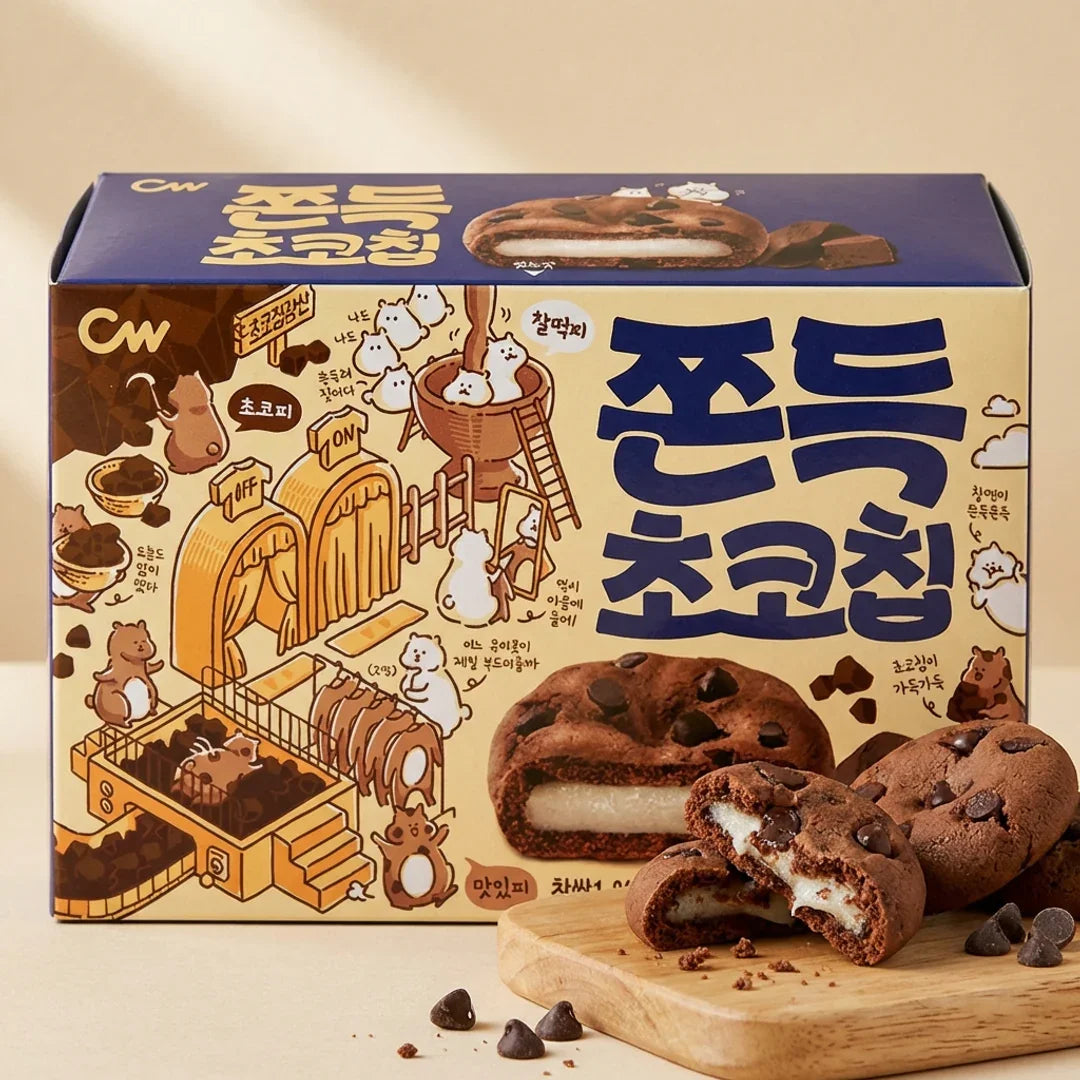 Cheongwoo Chewy Chocolate Chip 90g (5 pieces)