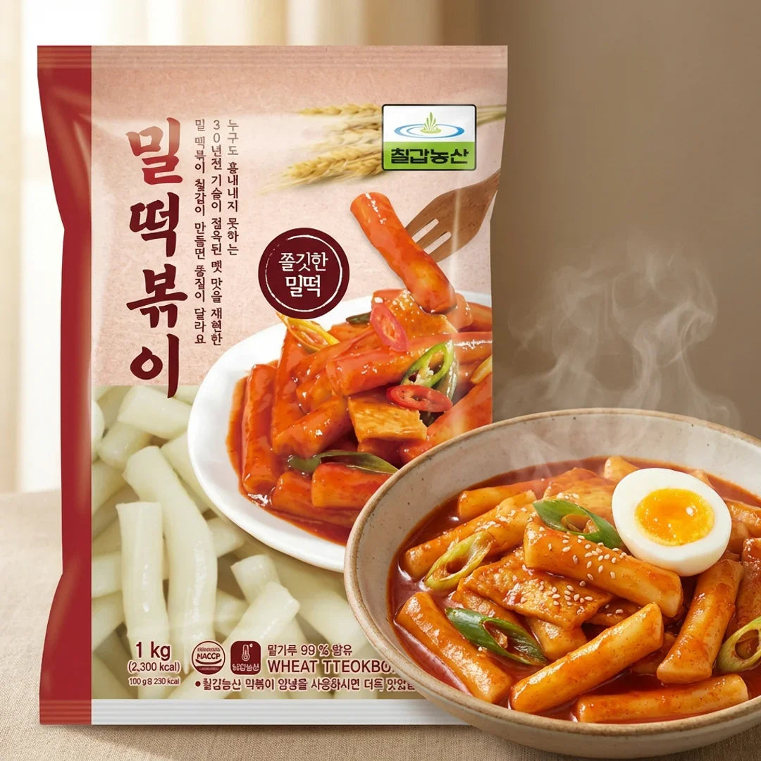 Chilgab Rice Cake Tteokbokki 1kg - Frozen