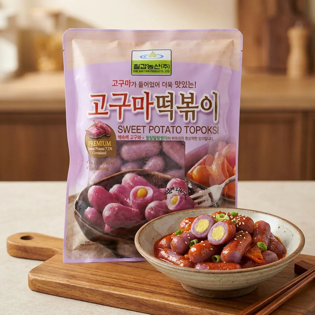 Chilgab Sweet Potato Tteokbokki 500g - Frozen