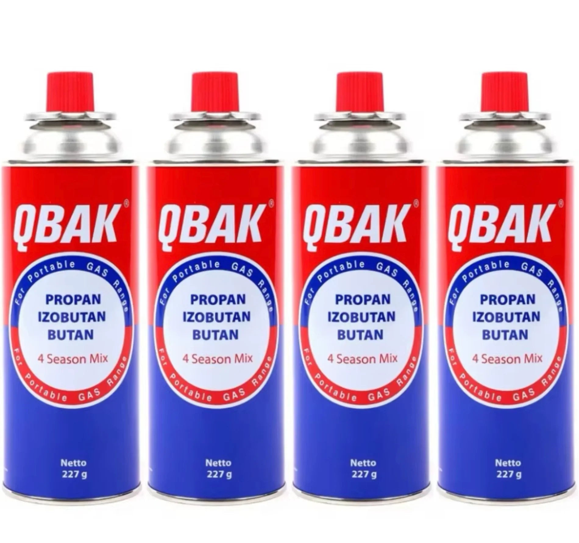 QBAK 부탄가스 227g 4개입 - DotAsia