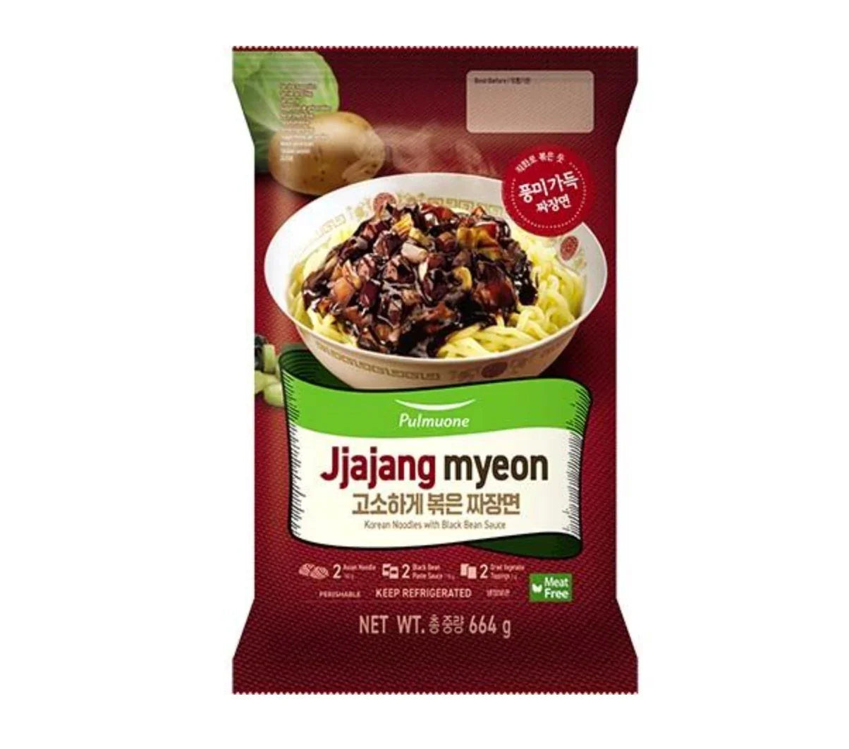 풀무원 고소하게 볶은 짜장면 664g - 냉장 - DotAsia