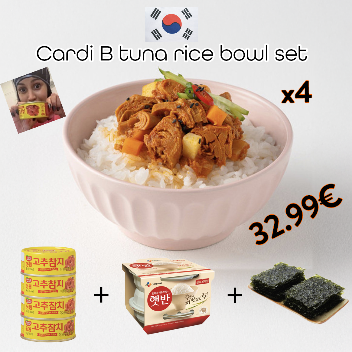 카디비 고추참치 덮밥 셋트 (4인분) - DotAsia