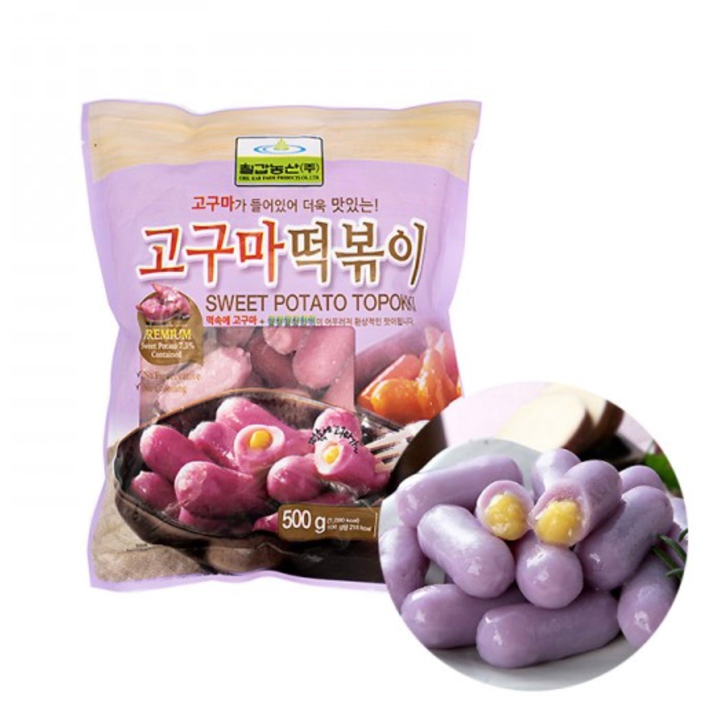 칠갑 고구마 떡볶이 500g - 냉동