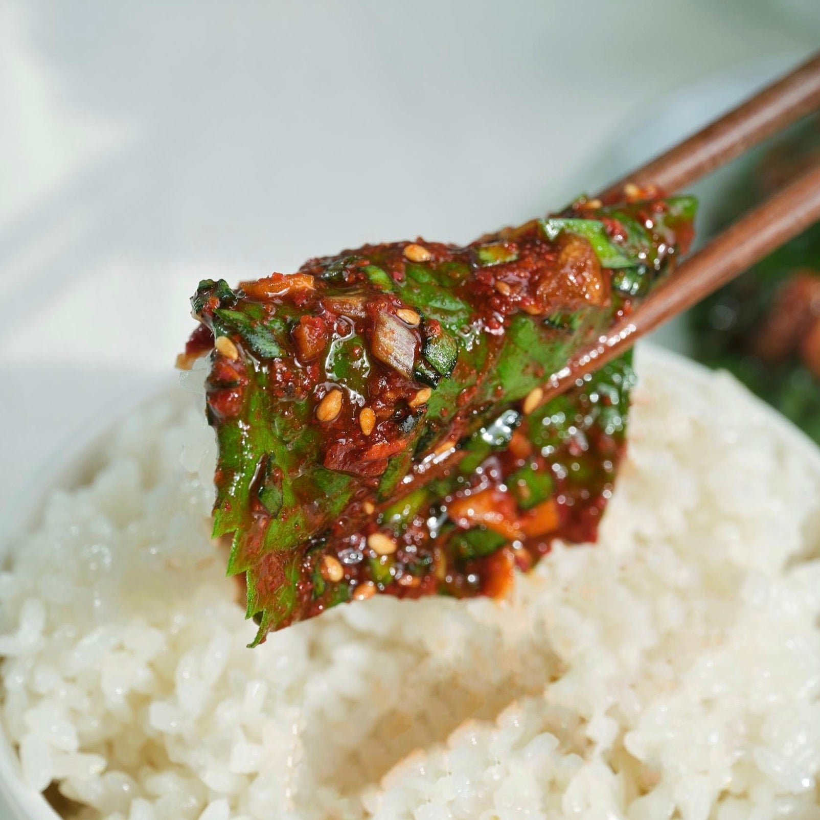 한성 깻잎김치 1kg - 냉동