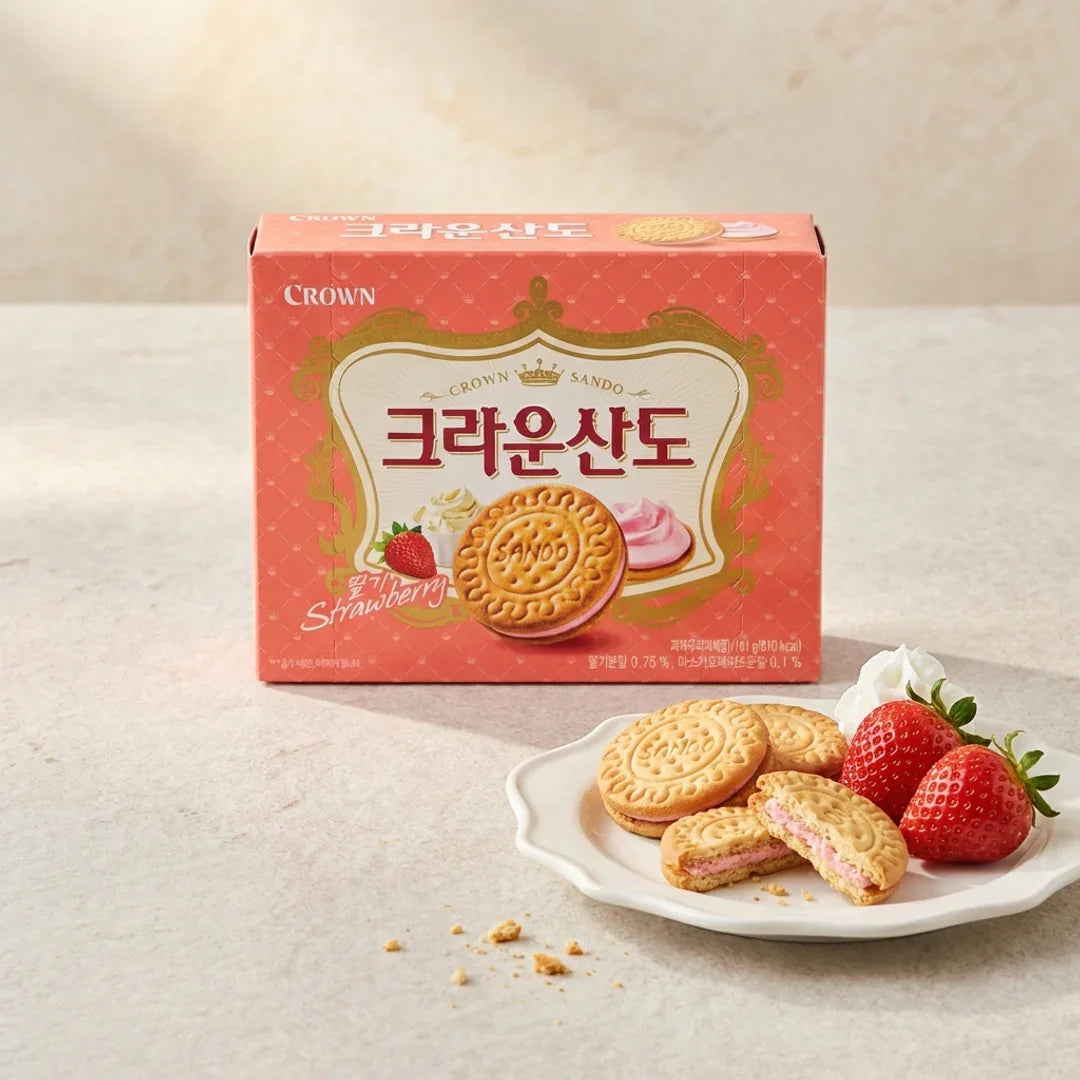 Crown Sando Strawberry Flavor 161g