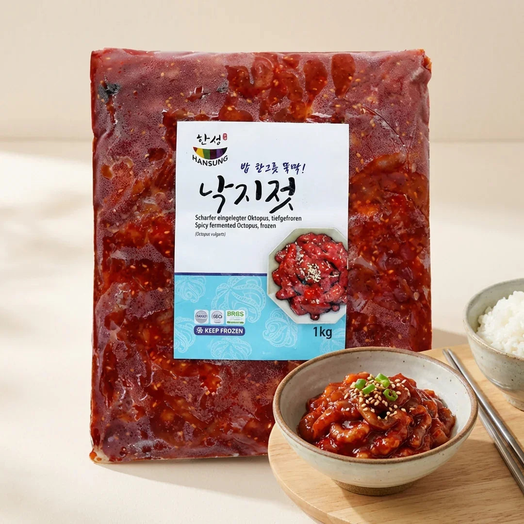 Hansung Pickled Baby Octopus 1kg - Frozen