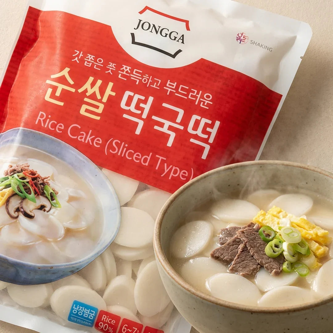 Jongga Rice Cake for Rice Cake Soup 1kg - Refrigerated