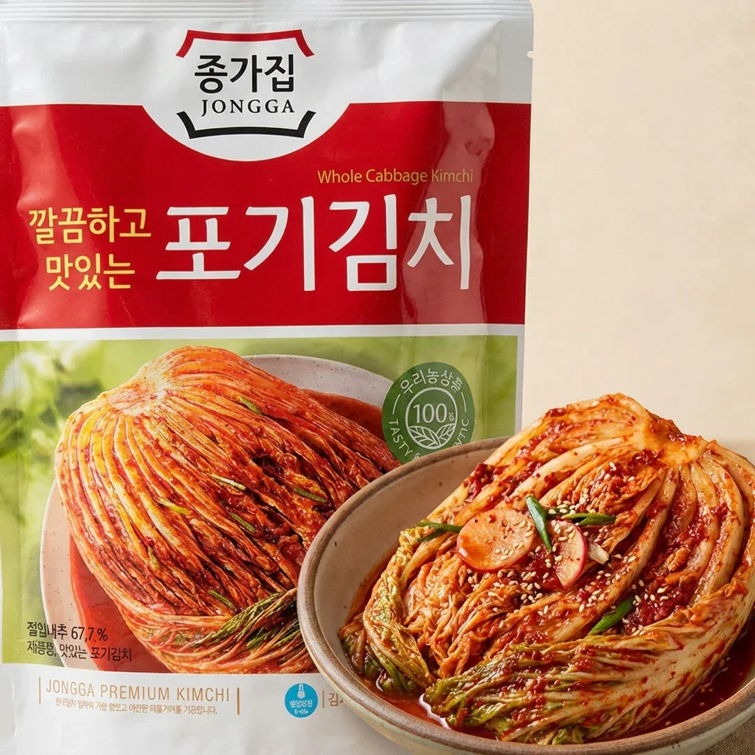 Jongga Whole Cabbage Kimchi 500g - Refrigerated