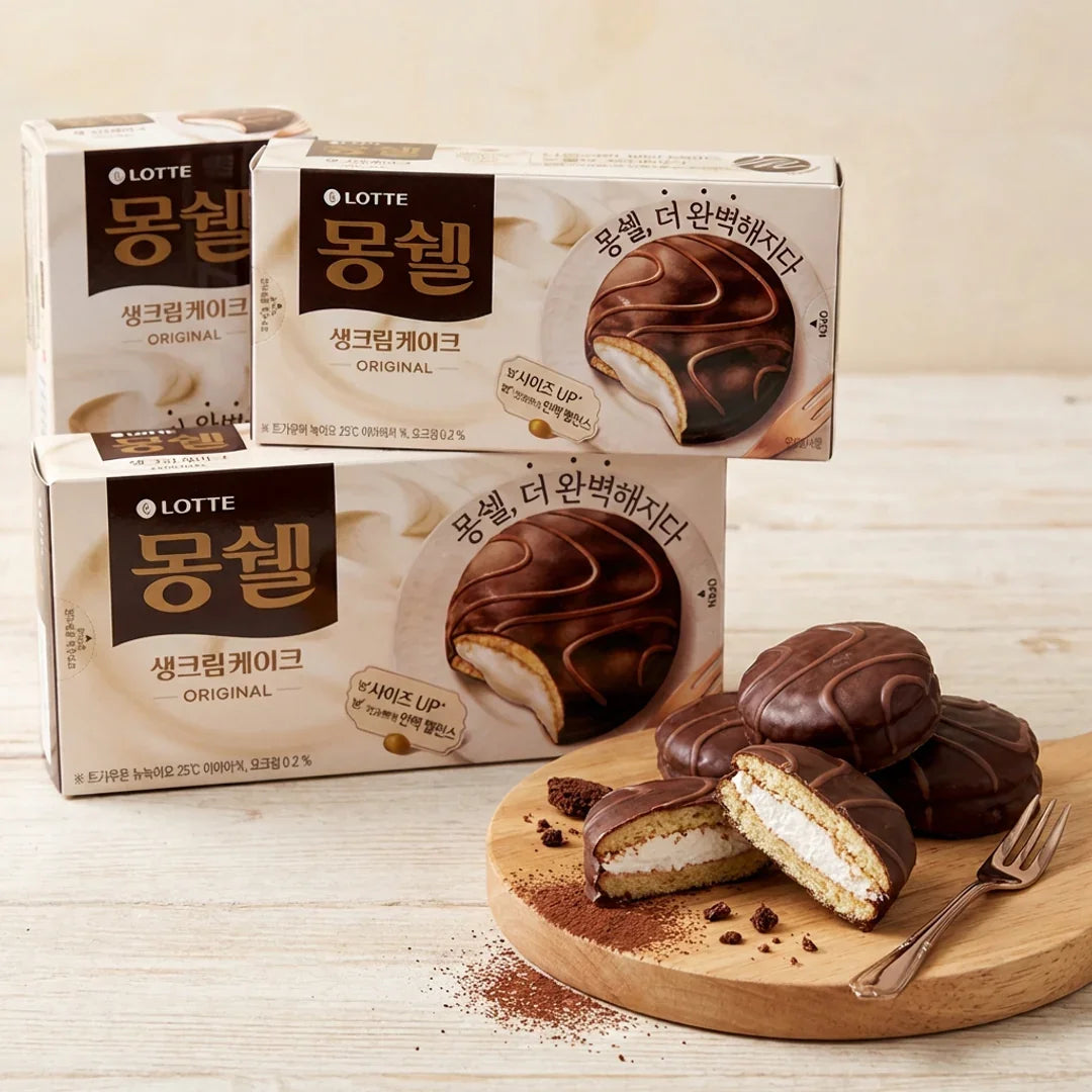 Lotte Mont Cher Cream Cake 204g (6 pieces)