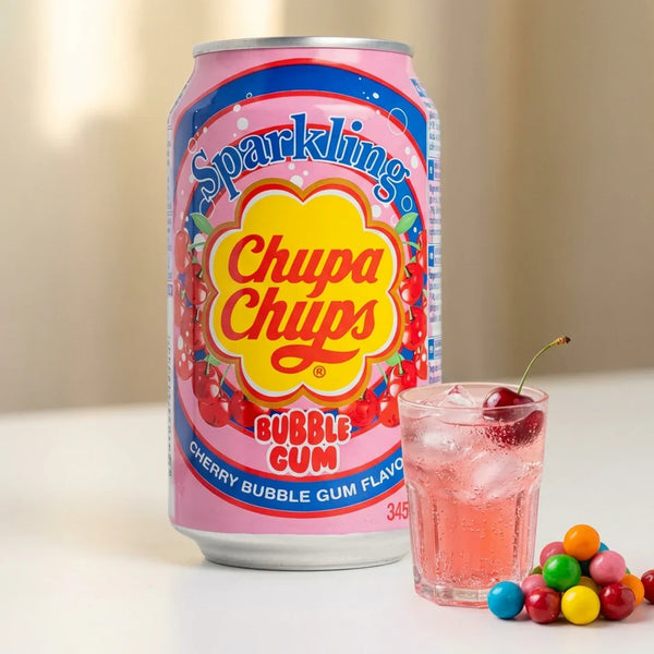 Namyang Chupa Chups Sparkling Cherry Bubblegum 345ml