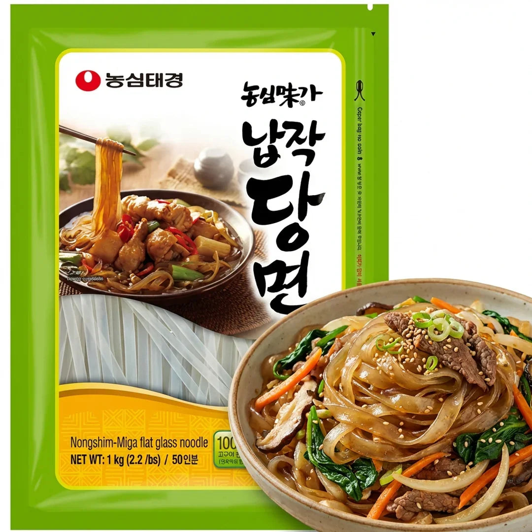 Nongshim Miga Flat Glass Noodles 1kg