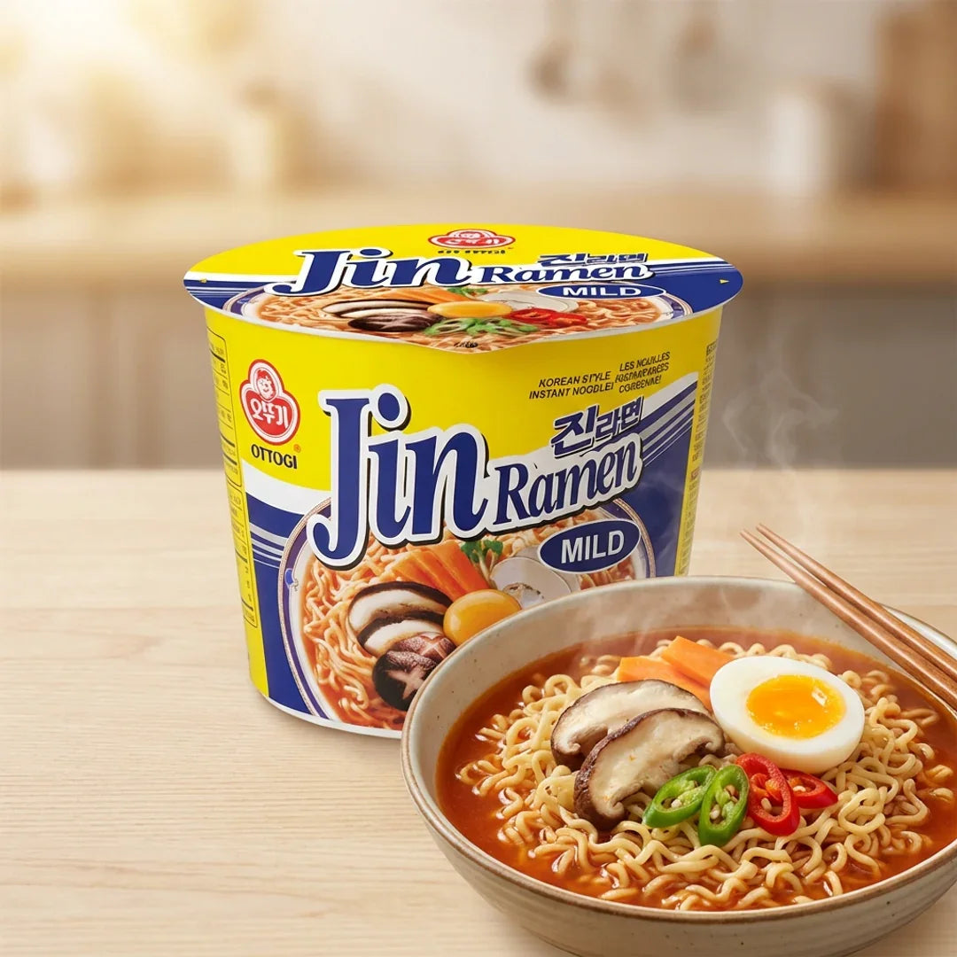 Ottogi Jin Ramen Mild Flavor Large Cup 110g