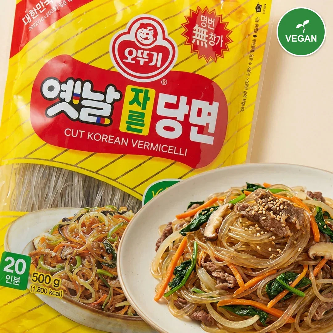 Ottogi Traditional Cut Sweet Potato Starch Noodles 500g - Vegan