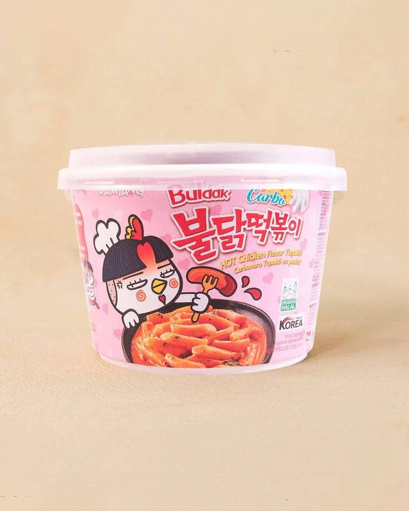 Samyang Carbonara Buldak Tteokbokki Cup 179g - DotAsia