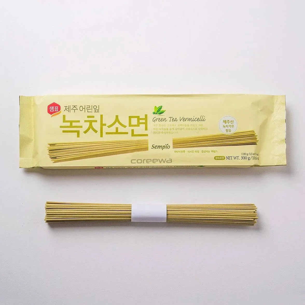 샘표 제주 어린잎 녹차소면 300g - DotAsia