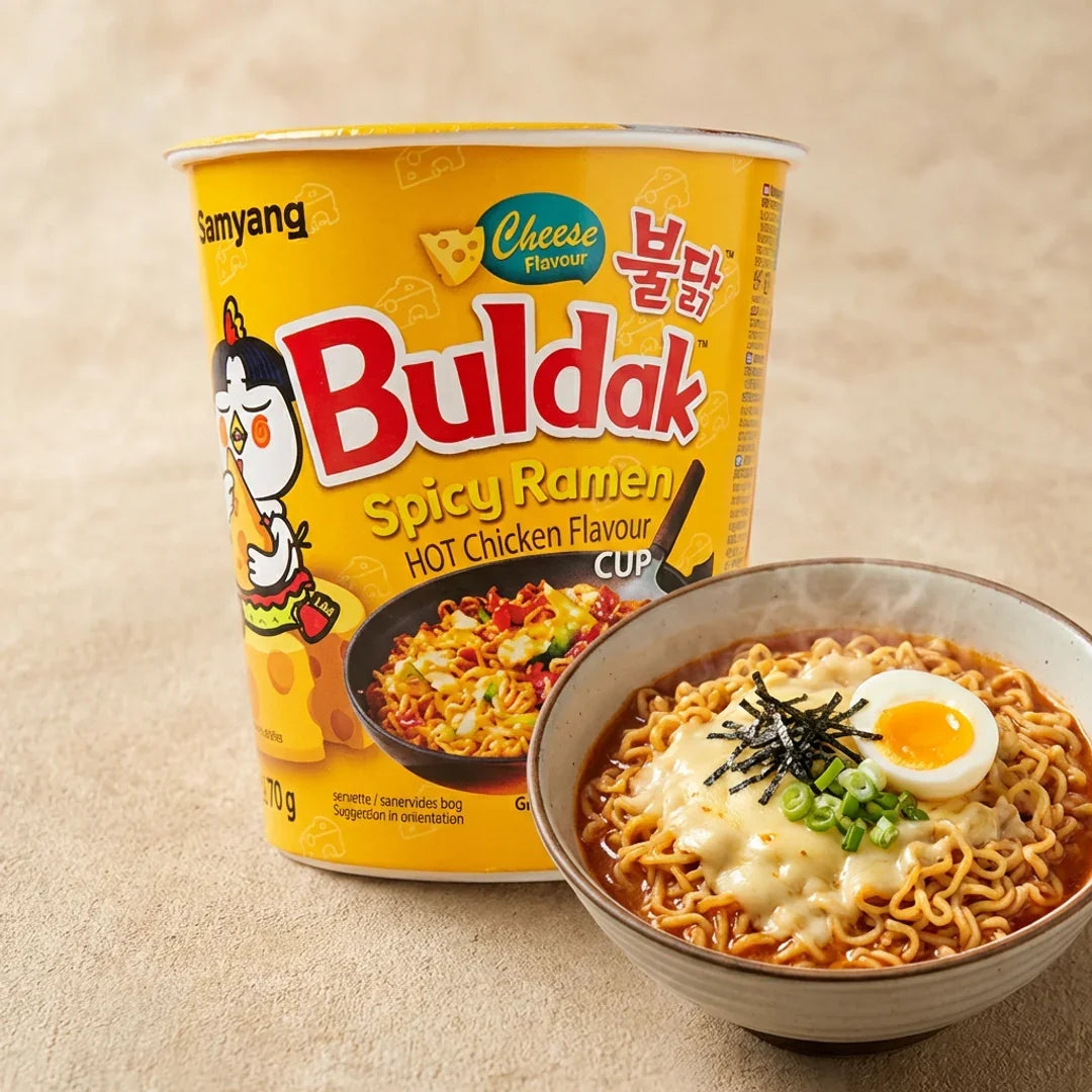 Samyang Cheese Buldak Stir-Fried Noodles Small Cup 70g