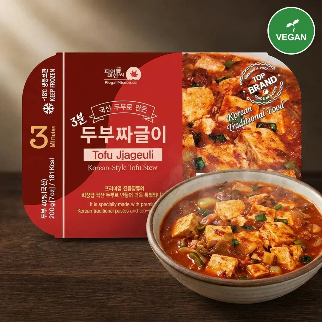 Tofu Jjageuli Bibim Sauce 200g (3-Minute Meal) - Frozen - Vegan