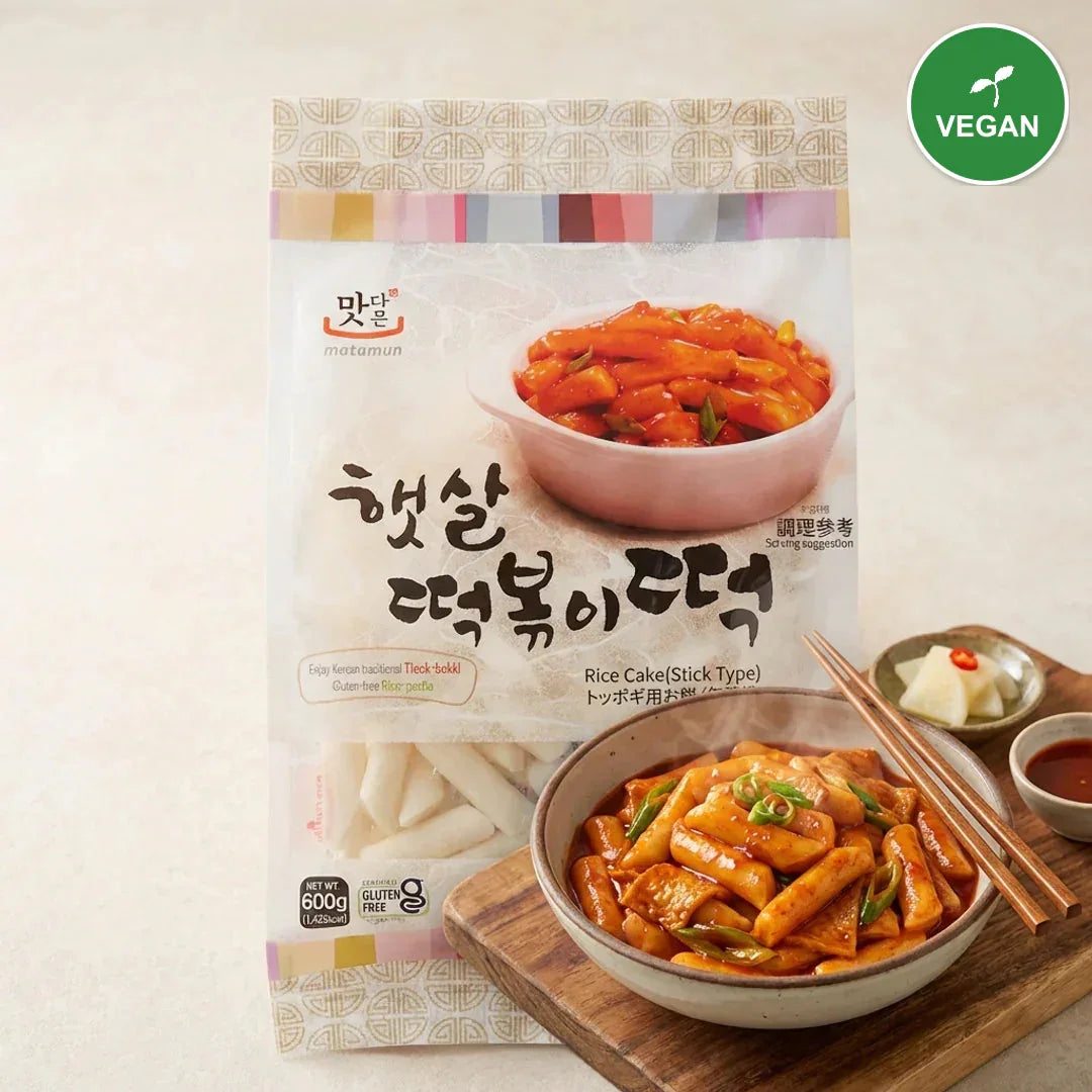 Youngpoong Delicious Sunshine Tteokbokki Rice Cakes 600g - Vegan