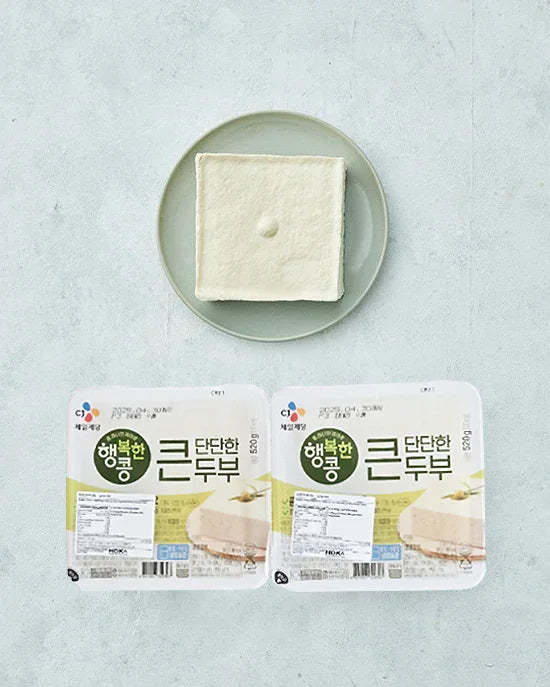 CJ 행복한 큰두부 520g 2개입 묶음 - 냉장 - DotAsia