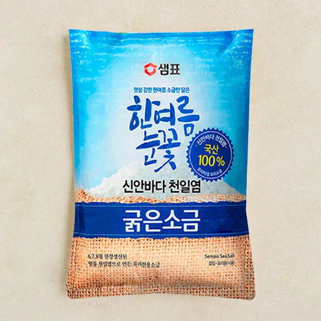 샘표 한여름눈꽃 천일염 굵은소금 1.5kg - DotAsia
