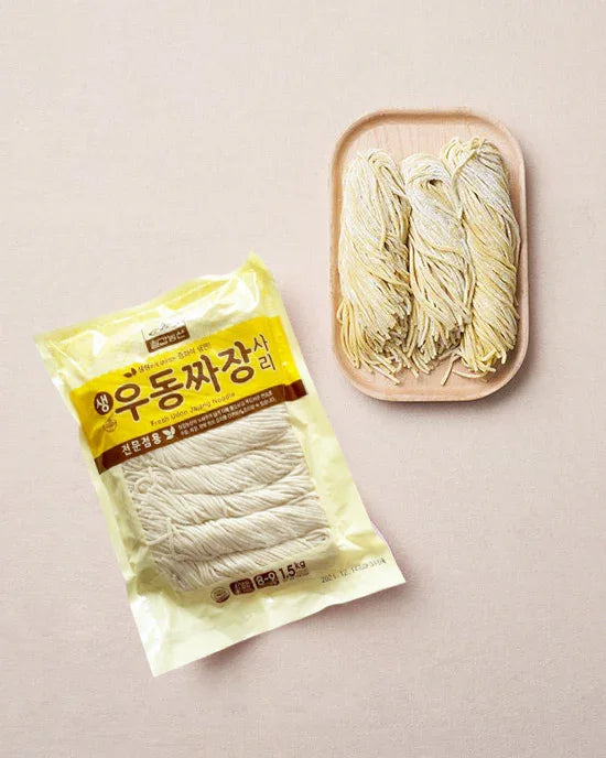 Chilgab Fresh Udon Jjajang Noodles 1.5kg - Frozen - DotAsia